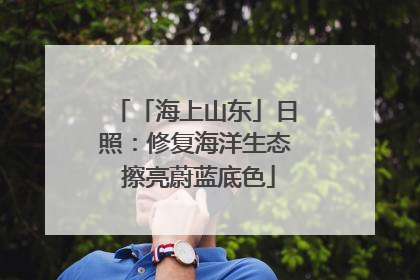 「海上山东」日照：修复海洋生态 擦亮蔚蓝底色