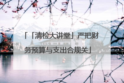 「清检大讲堂」严把财务预算与支出合规关