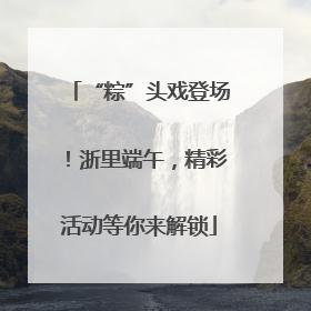 “粽”头戏登场！浙里端午，精彩活动等你来解锁