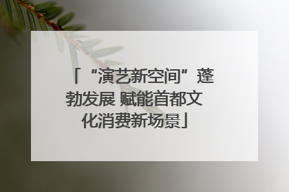 “演艺新空间”蓬勃发展 赋能首都文化消费新场景