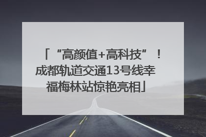 “高颜值+高科技”！成都轨道交通13号线幸福梅林站惊艳亮相