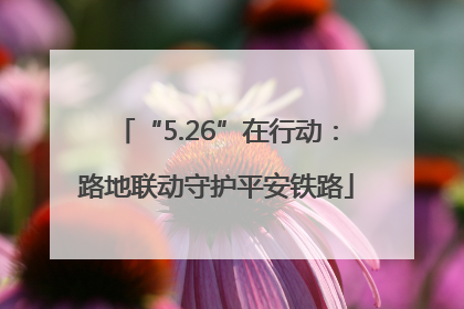 “5.26”在行动：路地联动守护平安铁路