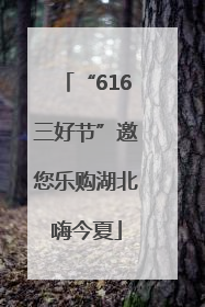 “616三好节”邀您乐购湖北嗨今夏