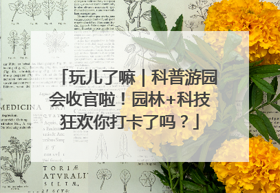 玩儿了嘛｜科普游园会收官啦！园林+科技狂欢你打卡了吗？