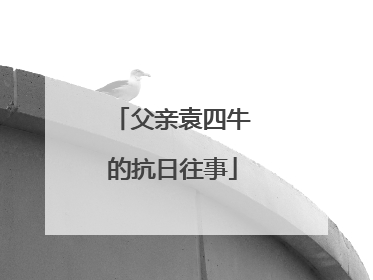 父亲袁四牛的抗日往事