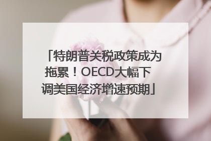 特朗普关税政策成为拖累！OECD大幅下调美国经济增速预期