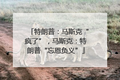 特朗普：马斯克“疯了”，马斯克：特朗普“忘恩负义”