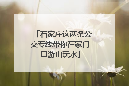 石家庄这两条公交专线带你在家门口游山玩水