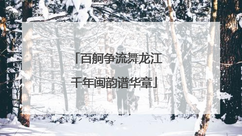 百舸争流舞龙江 千年闽韵谱华章