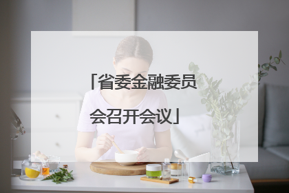 省委金融委员会召开会议