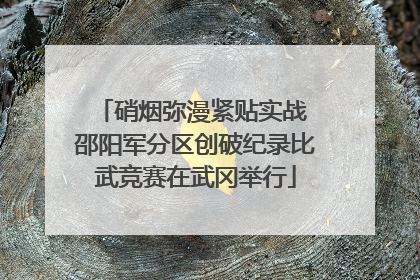 硝烟弥漫紧贴实战 邵阳军分区创破纪录比武竞赛在武冈举行