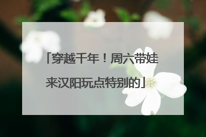 穿越千年！周六带娃来汉阳玩点特别的