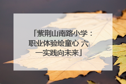 紫荆山南路小学：职业体验绘童心 六一实践向未来