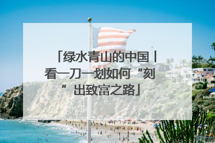 绿水青山的中国丨看一刀一划如何“刻”出致富之路