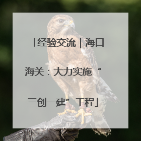 经验交流｜海口海关：大力实施“三创一建”工程