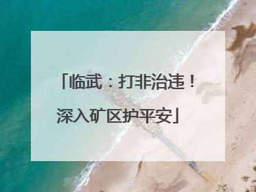 临武：打非治违！深入矿区护平安