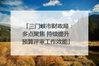 三门峡市财政局：多点聚焦 持续提升预算评审工作效能