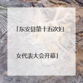 东安县第十五次妇女代表大会开幕