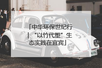 中华环保世纪行｜“以竹代塑”生态实践在宜宾
