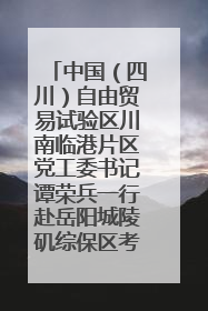 中国（四川）自由贸易试验区川南临港片区党工委书记谭荣兵一行赴岳阳城陵矶综保区考察