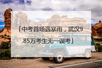 中考首场遇暴雨，武汉9.85万考生无一误考