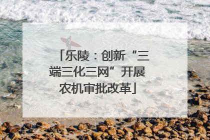 乐陵：创新“三端三化三网”开展农机审批改革