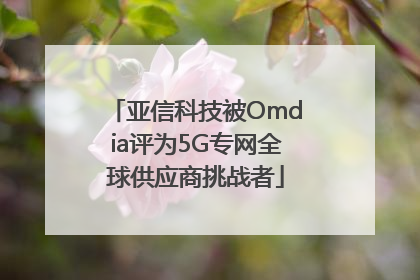 亚信科技被Omdia评为5G专网全球供应商挑战者