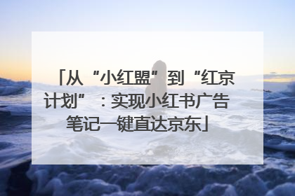 从“小红盟”到“红京计划”：实现小红书广告笔记一键直达京东