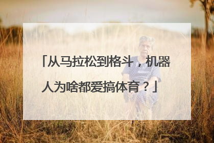从马拉松到格斗，机器人为啥都爱搞体育？