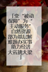 变“被动保障”为“主动服务” 自然资源部为基层解难题办实事 助力经济大省挑大梁