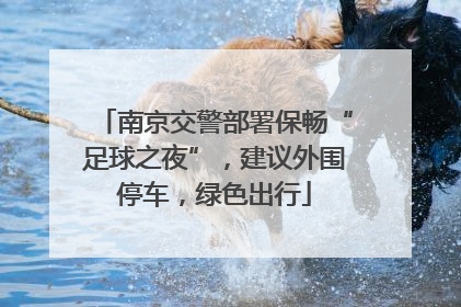 南京交警部署保畅“足球之夜”，建议外围停车，绿色出行