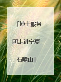 博士服务团走进宁夏石嘴山