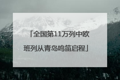全国第11万列中欧班列从青岛鸣笛启程