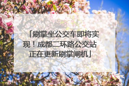 刷掌坐公交车即将实现！成都二环路公交站正在更新刷掌闸机