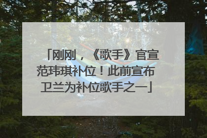 刚刚，《歌手》官宣范玮琪补位！此前宣布卫兰为补位歌手之一