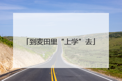 到麦田里“上学”去