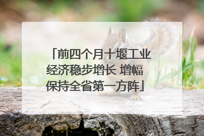 前四个月十堰工业经济稳步增长 增幅保持全省第一方阵