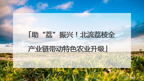助“荔”振兴！北流荔枝全产业链带动特色农业升级