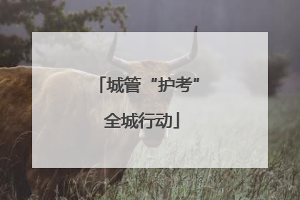 城管“护考” 全城行动