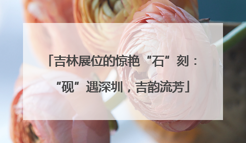 吉林展位的惊艳“石”刻：“砚”遇深圳，吉韵流芳
