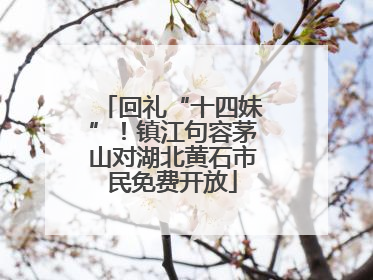 回礼“十四妹”！镇江句容茅山对湖北黄石市民免费开放