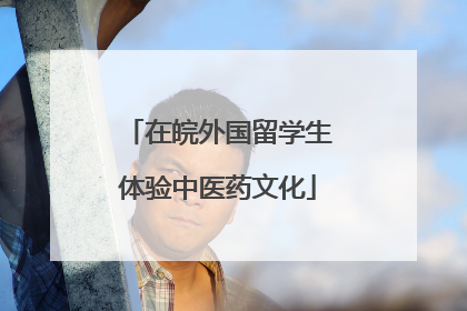 在皖外国留学生体验中医药文化