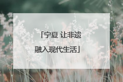 宁夏 让非遗融入现代生活