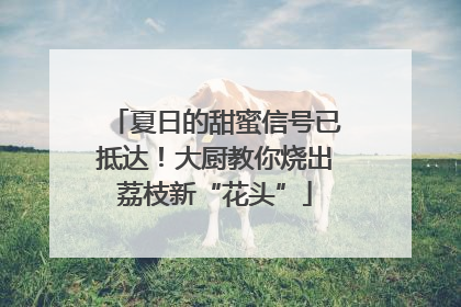 夏日的甜蜜信号已抵达！大厨教你烧出荔枝新“花头”