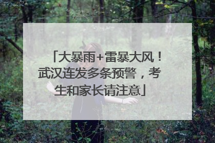 大暴雨+雷暴大风！武汉连发多条预警，考生和家长请注意