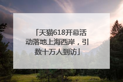 天猫618开幕活动落地上海西岸，引数十万人到访