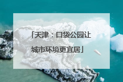 天津：口袋公园让城市环境更宜居