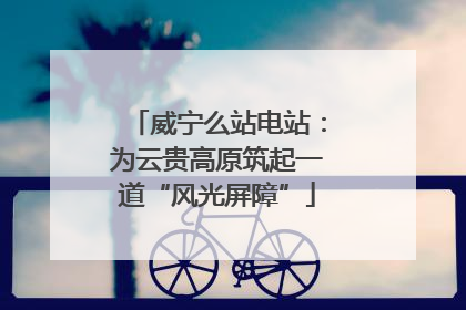 威宁么站电站：为云贵高原筑起一道“风光屏障”