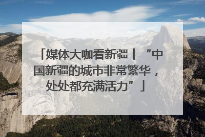 媒体大咖看新疆丨“中国新疆的城市非常繁华，处处都充满活力”