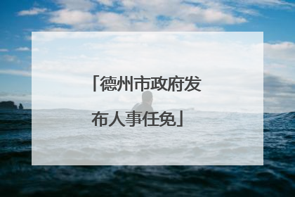 德州市政府发布人事任免